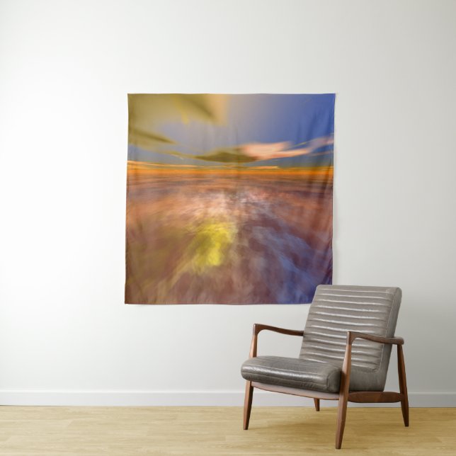 Tapiz HYPERION WORLD, ALIEN SEASCAPE SKY, NUBES Sci-Fi (In situ (horizontal))