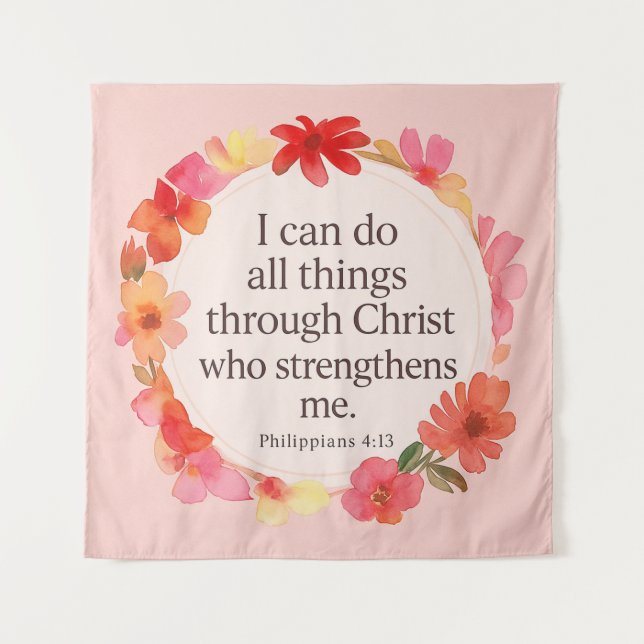 Tapiz I Can Do All Things Through Christ (Anverso)