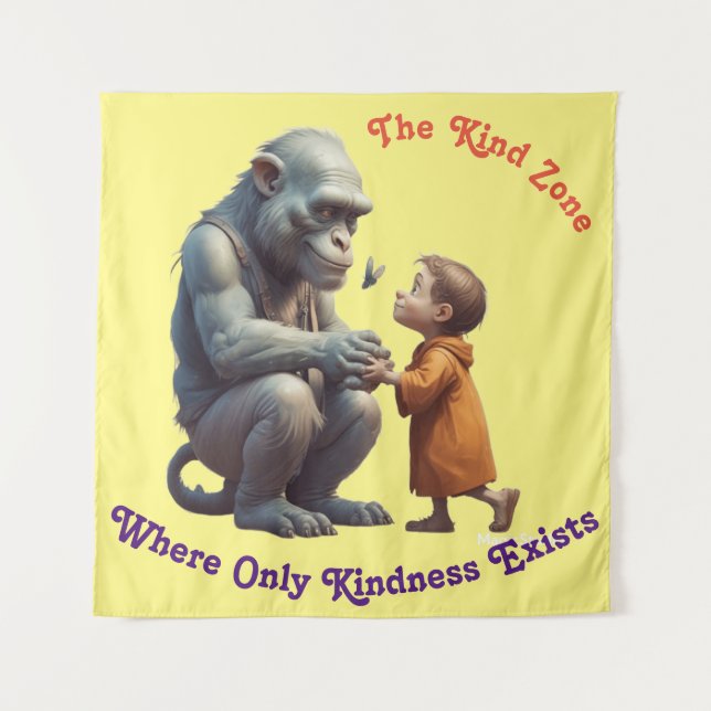 Tapiz IA donde sólo existe la amabilidad (Anverso)