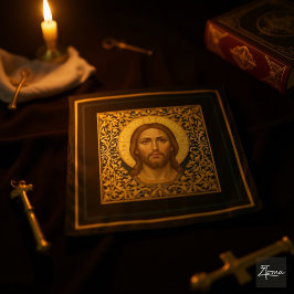 Tapiz Icono bizantino de Cristo - Jesús