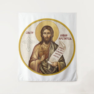 Tapiz icono ortodoxo de San Juan el Bautista