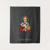 icono ortodoxo serbio de carta de San Nicolás