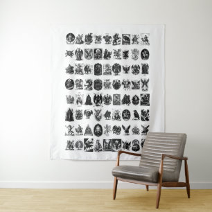 Tapiz Iconos Infernal La Colección Goetia Gótica