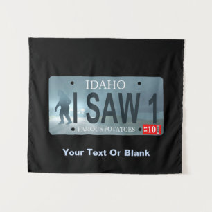 Tapiz Idaho "Vi 1" placa de licencia Sasquatch