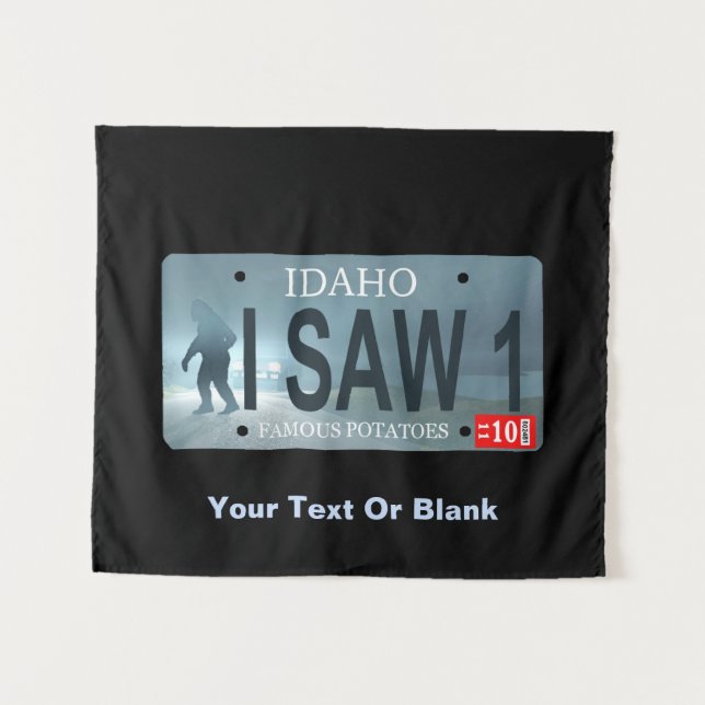 Tapiz Idaho "Vi 1" placa de licencia Sasquatch (Anverso (horizontal))