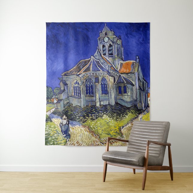 Tapiz Iglesia de Auvers, Van Gogh (In situ)