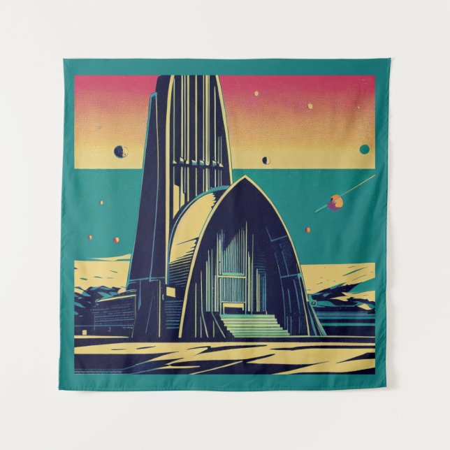 Tapiz Iglesia Futurista de SF 3 (Anverso)