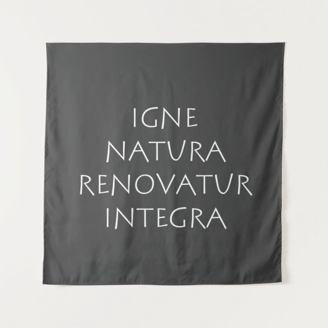 Tapiz Igne natura renovatur integral (Anverso)