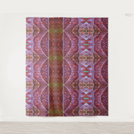 Tapiz Ikat de hoja verde y bronce 19