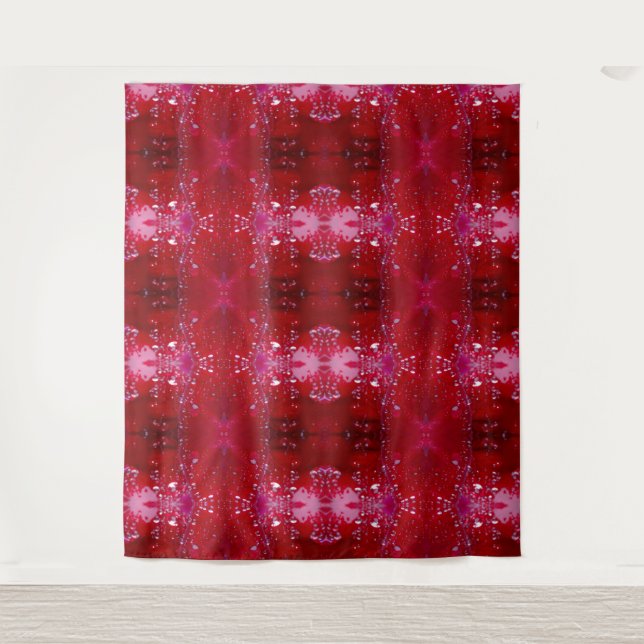 Tapiz Ikat Red Snapdragon (Anverso)