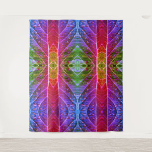 Tapiz Ikat rojo y verde