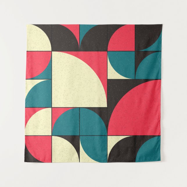 Tapiz Ilustración abstracta geométrica de arte computaci (Anverso)