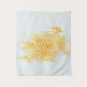 Tapiz Ilustracion amarillo y blanco