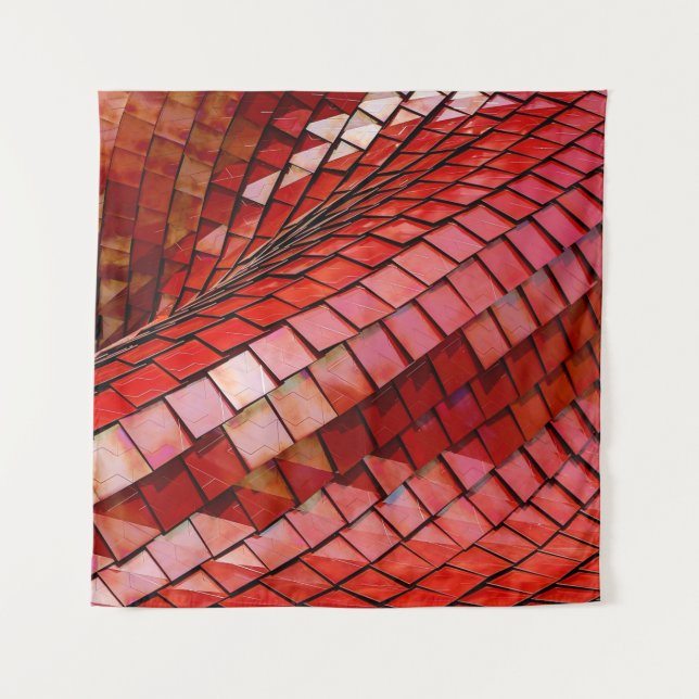 Tapiz Ilustracion de azulejos rojos (Anverso)