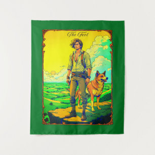 Tapiz Ilustracion de la tarjeta Tarot, el tonto
