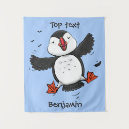 Tapiz Ilustracion de personalizado azul del ataúd flotan