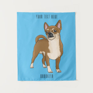 Tapiz Ilustracion de personalizado chihuahua