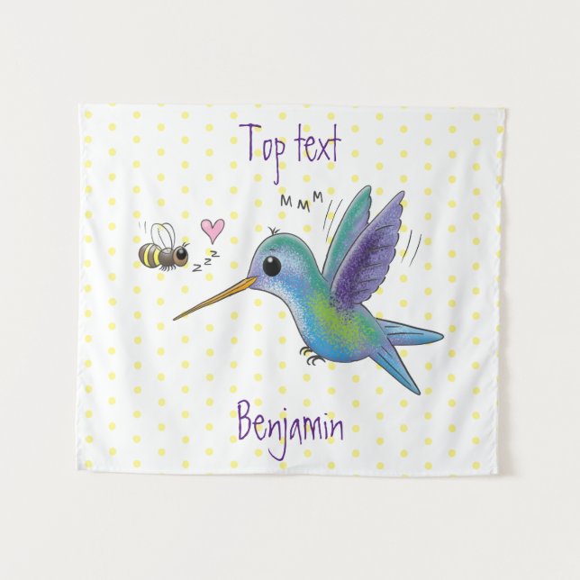 Tapiz Ilustracion de personalizado de abejas (Anverso (horizontal))