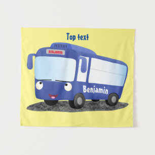 Tapiz Ilustracion de personalizado de autobús moderno az