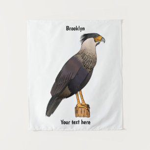 Tapiz Ilustracion de personalizado de aves de Crested Ca