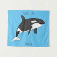 Ilustracion de personalizado de ballenas asesina