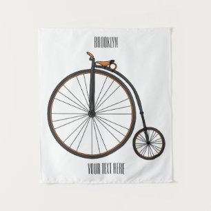 Tapiz Ilustracion de personalizado de bicicletas de alta