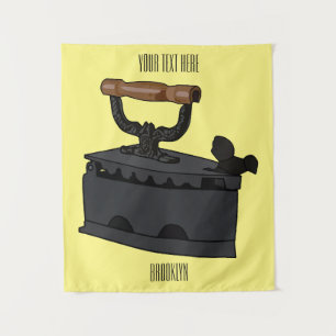 Tapiz Ilustracion de personalizado de carbón vegetal