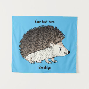 Tapiz Ilustracion de personalizado de hedgehog espinoso