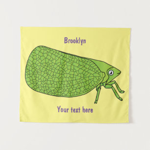 Tapiz Ilustracion de personalizado de insectos de hoja v