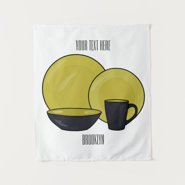 Tapiz Ilustracion de personalizado de juego de mesa (Anverso)