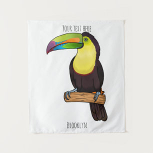 Tapiz Ilustracion de personalizado de pájaros toscanos c