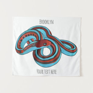 Tapiz Ilustracion de personalizado de serpiente de San F