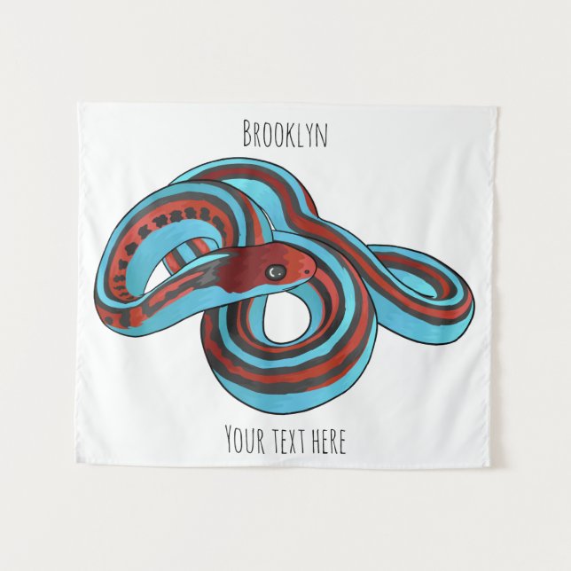 Tapiz Ilustracion de personalizado de serpiente de San F (Anverso (horizontal))