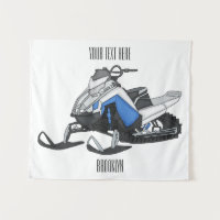 Ilustracion de personalizado para motos de nieve