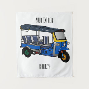Tapiz Ilustracion de personalizado tuk tuk
