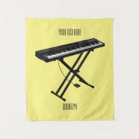 Ilustracion de piano personalizado de teclado