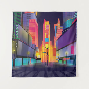 Tapiz ilustracion de Times Square, Nueva York