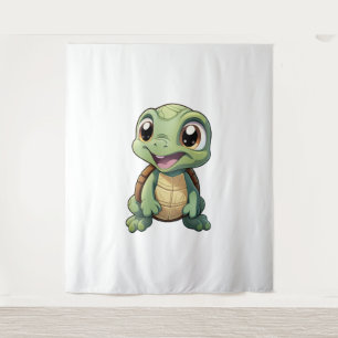Tapiz ilustracion de tortuga personalizado