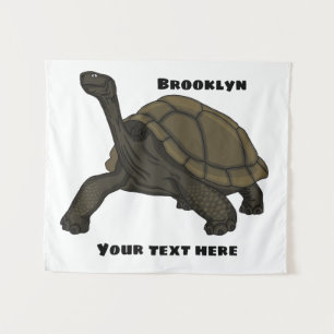 Tapiz Ilustracion de tortugas terrestres de Galápagos