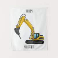 Ilustracion del personalizado de la excavadora de 