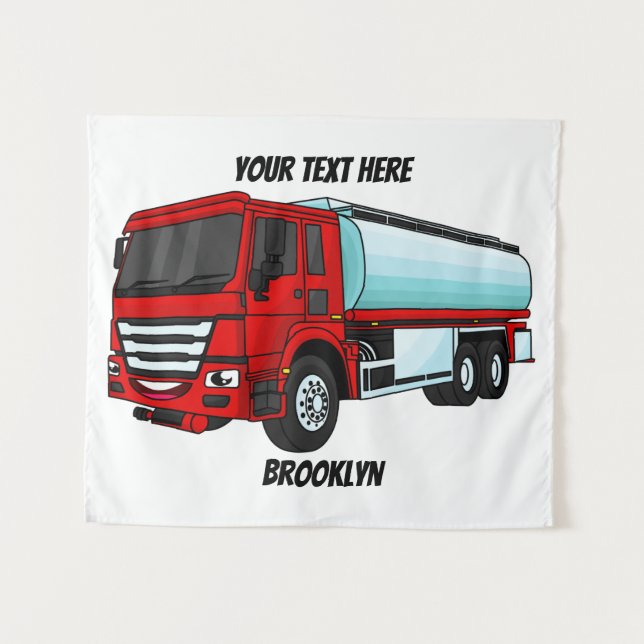 Tapiz Ilustracion del personalizado de transporte de com (Anverso (horizontal))