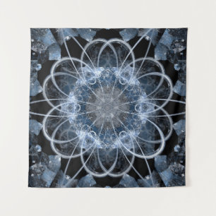 Tapiz Ilustracion fractal por computadora de invierno az
