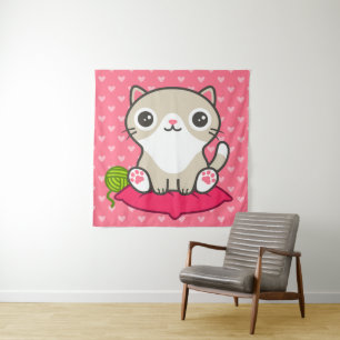 Tapiz Ilustracion Kitty