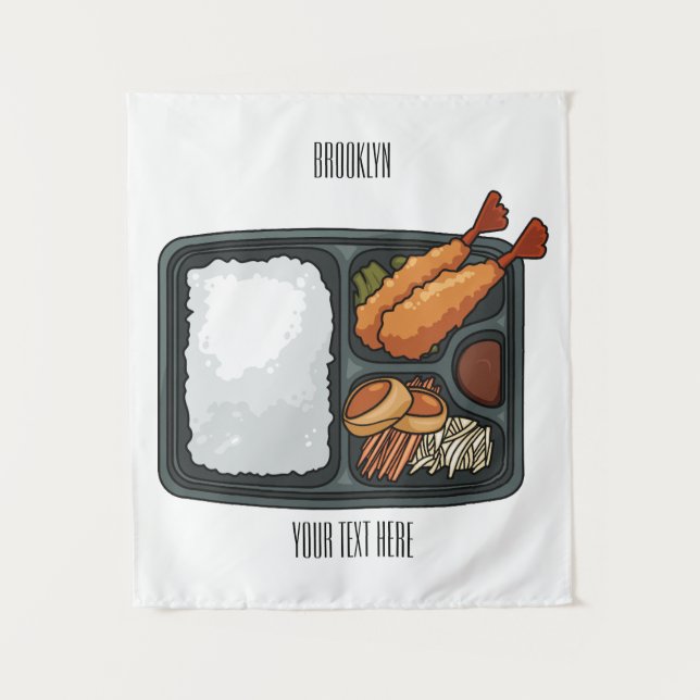 Tapiz Ilustracion personalizado Bento (Anverso)