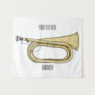 Tapiz Ilustracion personalizado Bugle