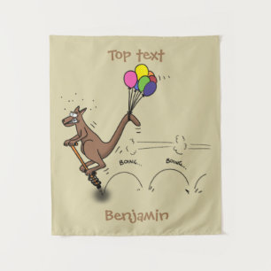 Tapiz Ilustracion personalizado canguro del humor austra