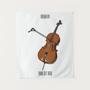 Tapiz Ilustracion personalizado Cello