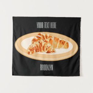 Tapiz Ilustracion personalizado croissant