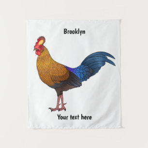 Tapiz Ilustracion personalizado de aves de Sri Lanka