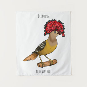 Tapiz Ilustracion personalizado de aves Royal flycatcher